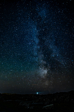 Milky night sky