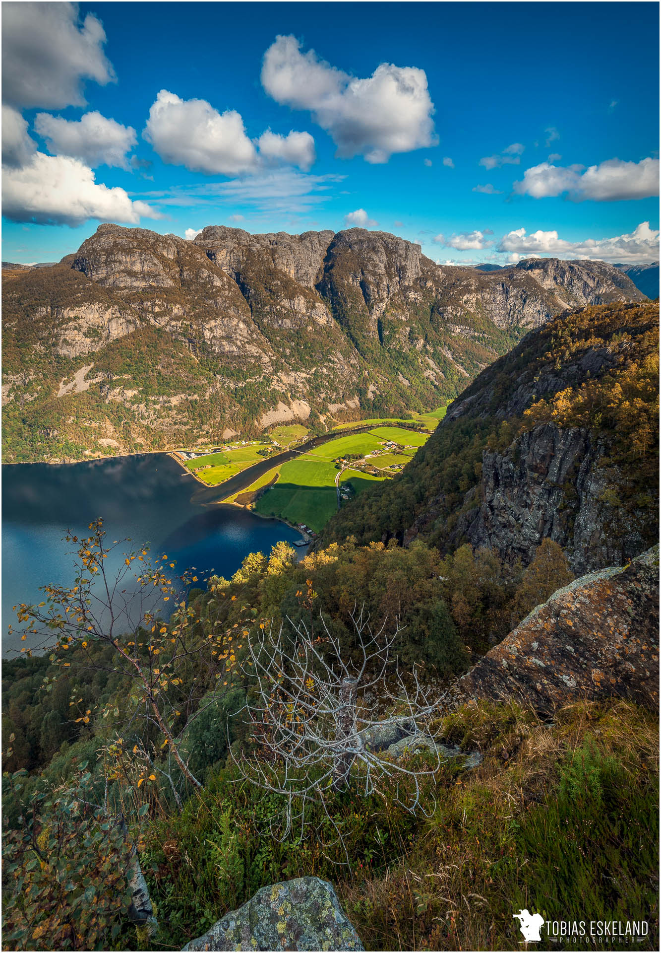 Fra Giljastøl med utsikt til Frafjord-Tobias Eskeland