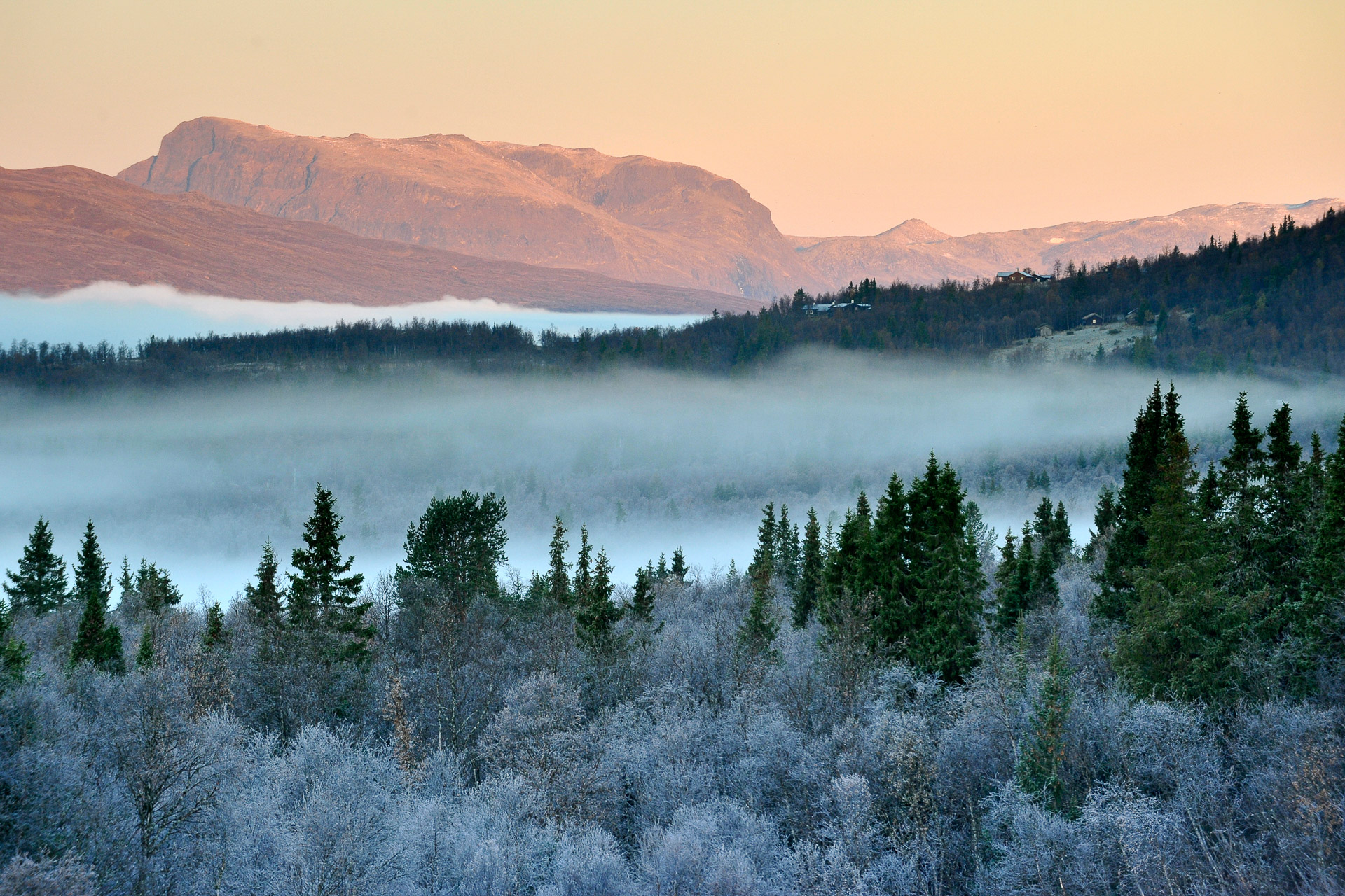 Nils-Olaf-Thonvald_Ostlandet_Morgensol-på-Gilafjell